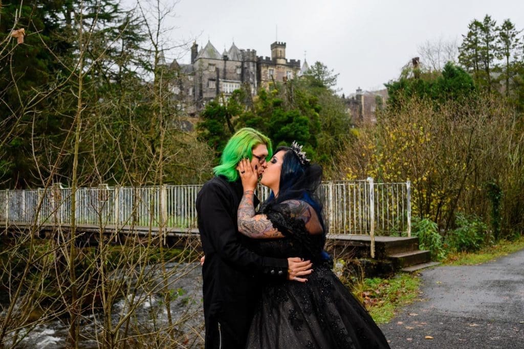 craig y nos gothic wedding, Craig-Y-Nos Wedding Photographer: Maya & Nathan’s Gothic wedding!