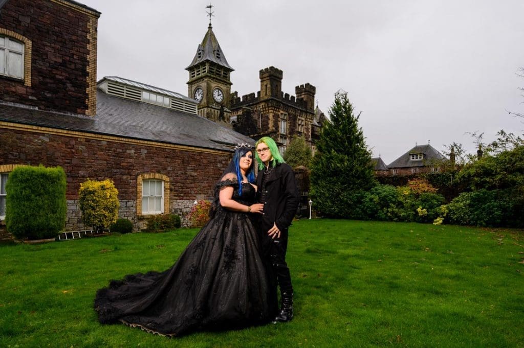 craig y nos gothic wedding, Craig-Y-Nos Wedding Photographer: Maya & Nathan’s Gothic wedding!