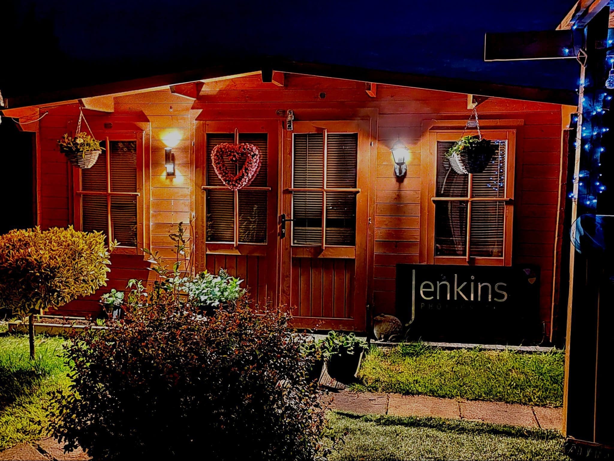 log cabin at Jenkins Photography