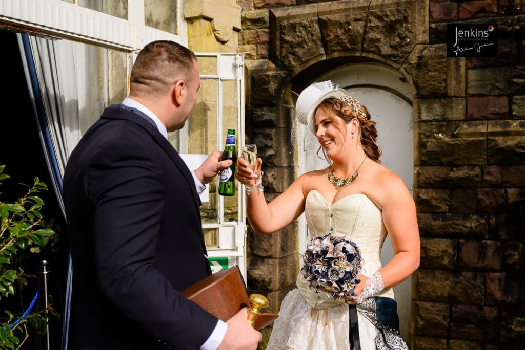 STEAMPUNK WEDDING, Steampunk Wedding—South Wales Photographer: Kerry and Ainsley