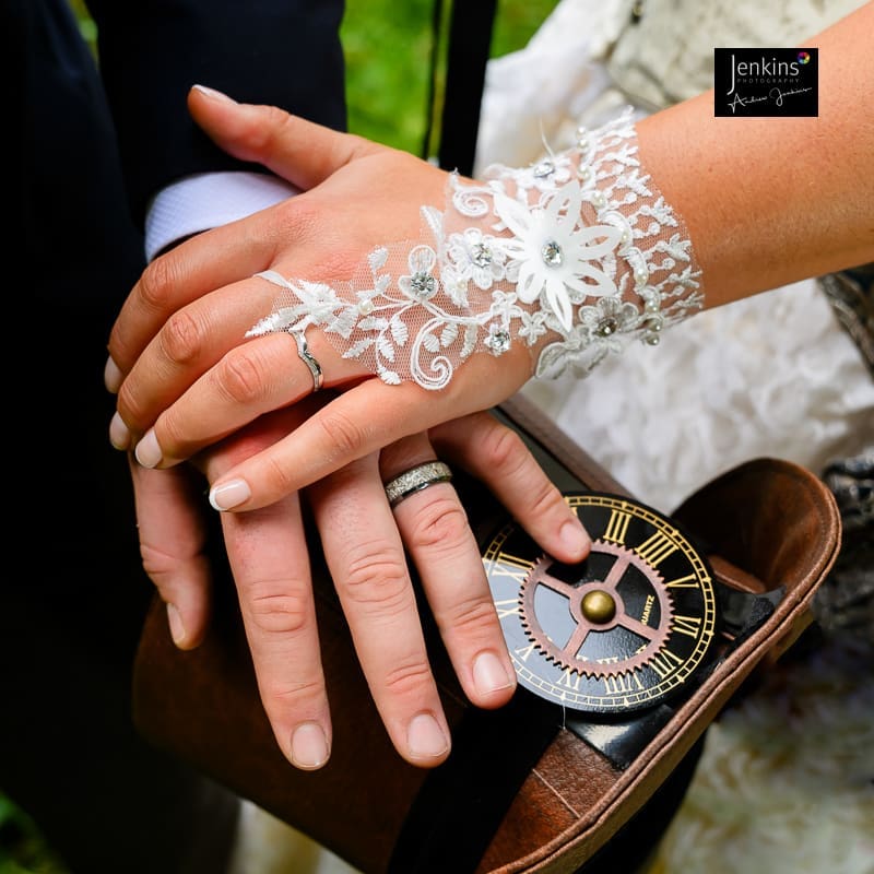 wedding rings steampunk style