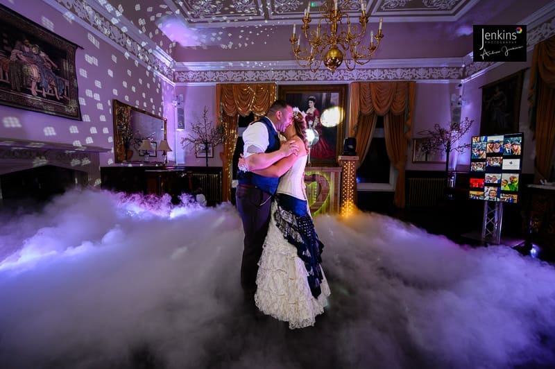 first dance dry ice jenkins photography at craig y nos castle 003DJ sound & Lighting 